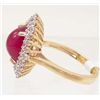 Image 2 : 18K GOLD OVER STERLING SILVER RUBY AND SAPPHIRE RING