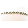 Image 1 : 14KT GOLD EMERALD AND DIAMOND BRACELET