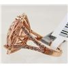 Image 2 : 14KT ROSE GOLD MORGANITE AND DIAMOND RING