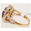Image 2 : 14K GOLD OVER STERLING SILVER RUBY AND SAPPHIRE RING