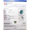 Image 3 : PLATINUM OVER STERLING SILVER EMERALD AND SAPPHIRE RING