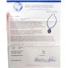 Image 3 : 14KT WHITE GOLD TANZANITE AND DIAMOND NECKLACE