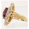 Image 2 : 14KT GOLD OVER STERLING SILVER RUBY AND SAPPHIRE RING