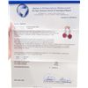 Image 3 : 14KT GOLD RUBY AND DIAMOND EARRINGS