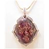 Image 1 : STERLING SILVER STAR RUBY AND SAPPHIRE PENDANT
