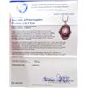 Image 3 : STERLING SILVER STAR RUBY AND SAPPHIRE PENDANT