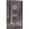 Image 1 : MARTIN, Henry, A.R.C.A., 1837-1902.  "Interior of a Cathedral".  Aquarelle, signée.  Watercolour,...