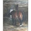 Image 1 : WALKER, Horatio, R.C.A., 1858-1938.  "Dans l'Écurie".  Aquarelle, signée....