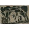 Image 1 : KADAR, Bela, 1877-1955.  "Bathers in a Clearing".  Mélange, signé.  École hongroise.  Mixed media...