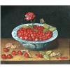 Image 1 : École hollandaise/Dutch School.  "Nature Morte".  Huile sur panneau, monogrammée....