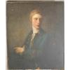 Image 1 : École anglaise 18e S./18th C. English School.  "Portrait of a Young Officer".  Huile sur toile....