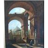 Image 1 : École italienne 19e S./19th C. Italian School.  "Inside the Monastery".  Huile sur panneau.  Oil...