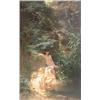 Image 1 : KNUPFER, Benes, 1848-1910.  "2 Nymphs in a Sunlight Glade".  Huile sur toile, signée et datée "18...