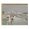Image 1 : HERVÉ, Jules R., 1887-1981.  "Place de la Concorde, Paris".  Huile sur toile, signée....