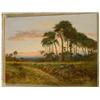 Image 1 : SHERRIN, Daniel, 1868-1940.  "Sunset approaching as a Young Couple sits by the Edge of the Road"....