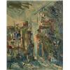 Image 1 : PERLMUTTER, Zolton, 1922-    .  "Bethlehem".  Huile sur toile, signée.  Titrée verso....
