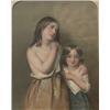 Image 1 : GILES, R.H., (Act. 1826-1876).  "Looking after Little Sister".  Aquarelle, signée.  École anglais...