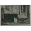 Image 1 : HARROD, Stanley, 1881-    .  "Corner Stall, Bonsecours Market, Montreal".  Eau-forte, signée et t...