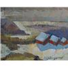 Image 1 : ROUSSEAU, Albert, 1908-1982.  "Baie St. Paul".  Huile sur toile, signée.  Titrée verso....
