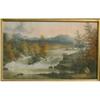 Image 1 : HOLDSTOCK, Alfred Worsley, 1820-1901.  "Indian Encampment near the Rapids"....