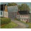 Image 1 : BOUCHER, Robert.  "Les Enfants à l'École".  Huile sur toile, signée.  Oil on canvas, signed.  12"...