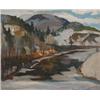 Image 1 : PAGNUELO, Françoise, 1918-1957.  "Dégel".  Huile sur panneau, signée.  Initialée, titrée et datée...