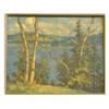 Image 1 : SHERRIFF-SCOTT, Adam, R.C.A., 1887-1980.  "Gibralter, Point, Lake Memphremagog".  Huile sur panne...