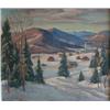 Image 1 : PFEIFFER, Gordon Edward, 1899-1983.  "Laurentian Village in Winter".  Huile sur panneau, signée....