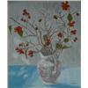 Image 1 : MUHLSTOCK, Rachel, (Arem).  "Red Berries".  Huile sur panneau, signée.  Titrée verso.  Oil on boa...