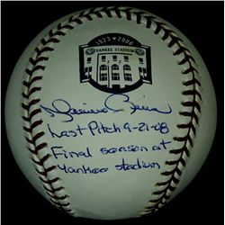 Mariano Rivera Signed Commemorative OML Baseball Inscribed "Last Pitch 9-20-08" & "Final Season at Y