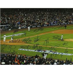 Giants 2012 World Series Champion 16x20 Photo Team Signed by (22) with Tim Lincecum, Buster Posey, P