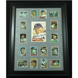 Mickey Mantle Signed Oversized 1953 Topps Reprint in Yankees 21x27 Custom Framed Display (JSA LOA)