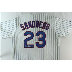 Ryne Sandberg Signed Cubs Jersey (Schwartz COA)