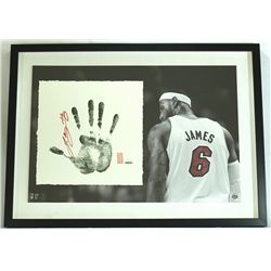 Lebron James Signed Heat Limited Edition "Tegata" Lithograph with Hand Print #25/106 (UDA COA)