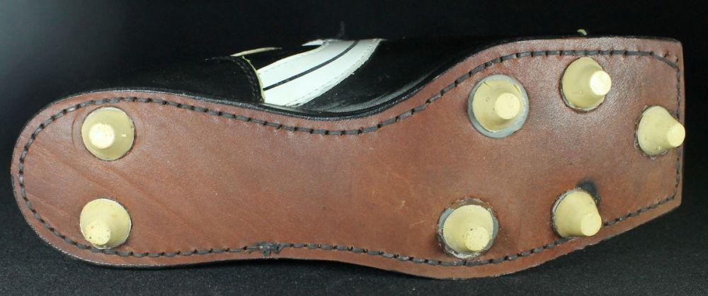 Tom Dempsey Signed Kicking Cleat Inscribed &quot;63yd Field