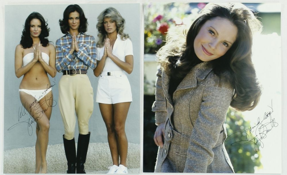 Lot Of 2 Jaclyn Smith Signed Charlie 39 S Angels 8x10 Photos