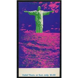 Butterfield Blues Band Authentic Original 1970 Fillmore West Concert Ticket (Thursday or Sunday Tick
