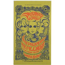 Martha and the Vandellas Authentic Original 1967 Fillmore West Concert Postcard