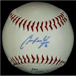 Christian Yelich Signed OL Baseball (JSA COA)