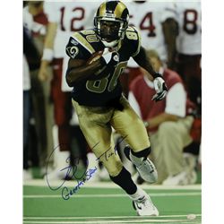 Isaac Bruce Signed Rams 16x20 Photo Inscribed "Greatest Show on Turf" (GTSM COA)