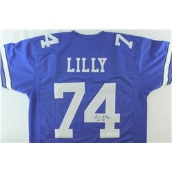 Bob Lilly Signed Cowboys Jersey Inscribed "HOF 80" (JSA COA)