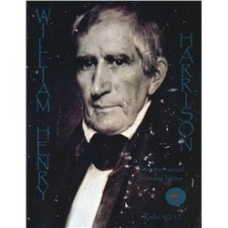 William Henry Harrison Relic Photo with Authentic Piece of Wood From His Home