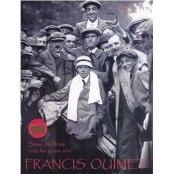 Francis Ouimet Relic Photo with Authentic Dirt from near his grave site
