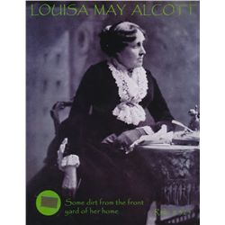 Louisa May Alcott Relic Photo with Authentic Dirt from the front yard of her home