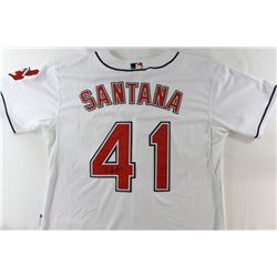 Carlos Santana Signed Indians Jersey (PA LOA)