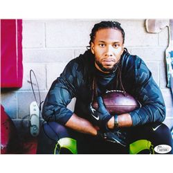Larry Fitzgerald Signed Cardinals 8x10 Photo (JSA COA)