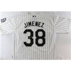 Ubaldo Jimenez Signed Rockies Jersey (PA LOA)