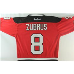 Dainius Zubrus Signed New Jersey Devils Jersey (PA LOA)