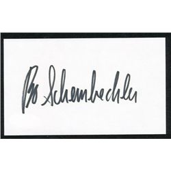 Bo Schembechler Signed 3x5 Index Card (JSA COA)