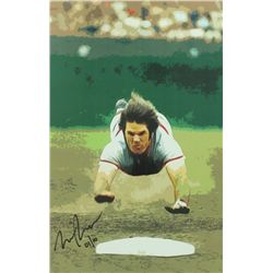Pete Rose Limited Edition Reds 11x17 Lithograph # 10/10